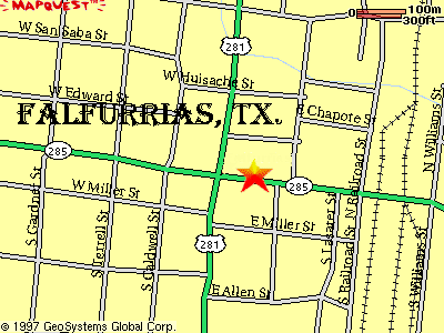 Falfurrias, Tx. map